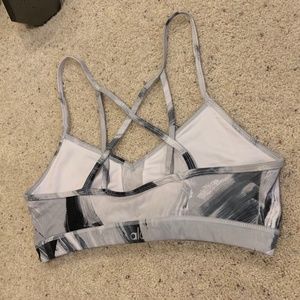 ALO Yoga Marbled Strappy Bra OS
